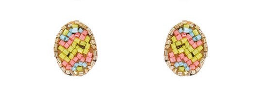 Beaded Egg Studs