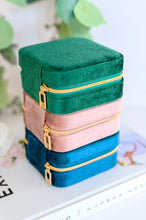 Load image into Gallery viewer, Kept and Carried Velvet Jewlery Box in Mauve
