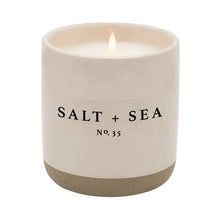 Load image into Gallery viewer, Cream Stoneware Soy Candles in Various Scents
