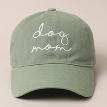 Load image into Gallery viewer, PREORDER: Dog Mom Embroidered Baseball Cap in Four Colors
