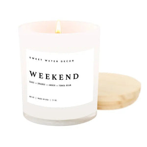 White Jar Soy Candles in Various Scents