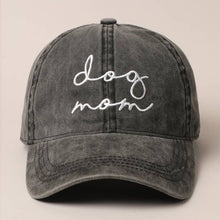Load image into Gallery viewer, PREORDER: Dog Mom Embroidered Baseball Cap in Four Colors
