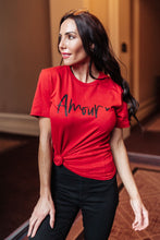 Load image into Gallery viewer, Amour Tee in Cherry Red
