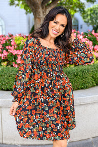 The Amelia Long Sleeve Floral Dress