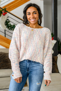 Sweet Caroline Confetti Sleeve Sweater