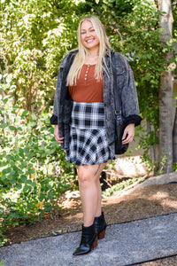 The Keeley Plaid Mini Skort