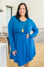 Load image into Gallery viewer, Cara Long Sleeve Knit Mini Dress In Teal
