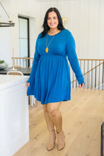 Load image into Gallery viewer, Cara Long Sleeve Knit Mini Dress In Teal
