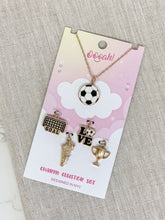Load image into Gallery viewer, PREORDER: Sports Charm Necklace Cluster Sets in Assorted Styles
