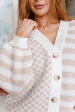 Load image into Gallery viewer, Check That Line Cardigan
