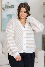 Load image into Gallery viewer, Check That Line Cardigan
