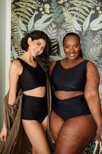 Load image into Gallery viewer, Come Sail Away Swim Bottoms In Black
