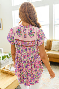 Hopelessly Devoted Floral Blouse