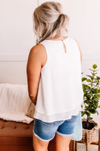 Load image into Gallery viewer, Trickle Down Effect Flowy Sleeveless Top In Cream
