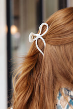 Load image into Gallery viewer, Delicate Bow Claw Clip in White
