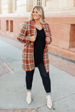 Load image into Gallery viewer, The Alexis Plaid Jacket In Rust
