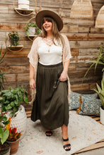 Load image into Gallery viewer, Get Away Maxi Skirt in Olive

