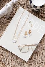 Load image into Gallery viewer, Half Moon Stone Stud &amp; Necklace Set
