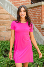 Load image into Gallery viewer, Here To Stay T-Shirt Dress In Pink
