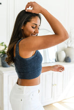 Load image into Gallery viewer, Highly Motivated Ribbed Square Neck Tank in Ash Grey
