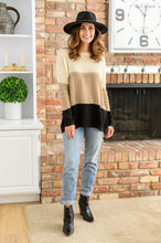 Load image into Gallery viewer, Hudson Color Block Sweater In Natural
