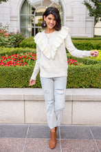 Load image into Gallery viewer, Cold Shoulder Sweater in Ivory
