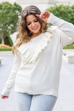 Load image into Gallery viewer, Cold Shoulder Sweater in Ivory
