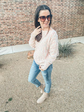 Load image into Gallery viewer, Sweet Caroline Confetti Sleeve Sweater
