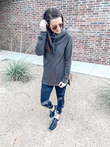 The Kate Hi-Lo Cowl Neck Pullover