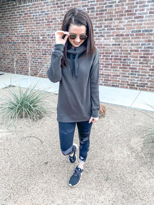 The Kate Hi-Lo Cowl Neck Pullover