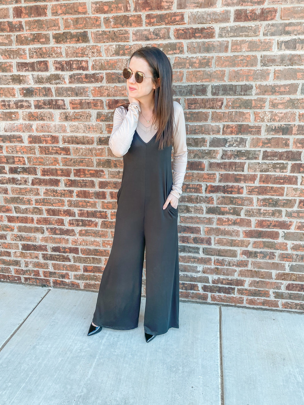 The Riley Jumpsuit in Black