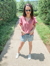 Load image into Gallery viewer, The Mary Kate Judy Hi-Rise Destroyed Shorts
