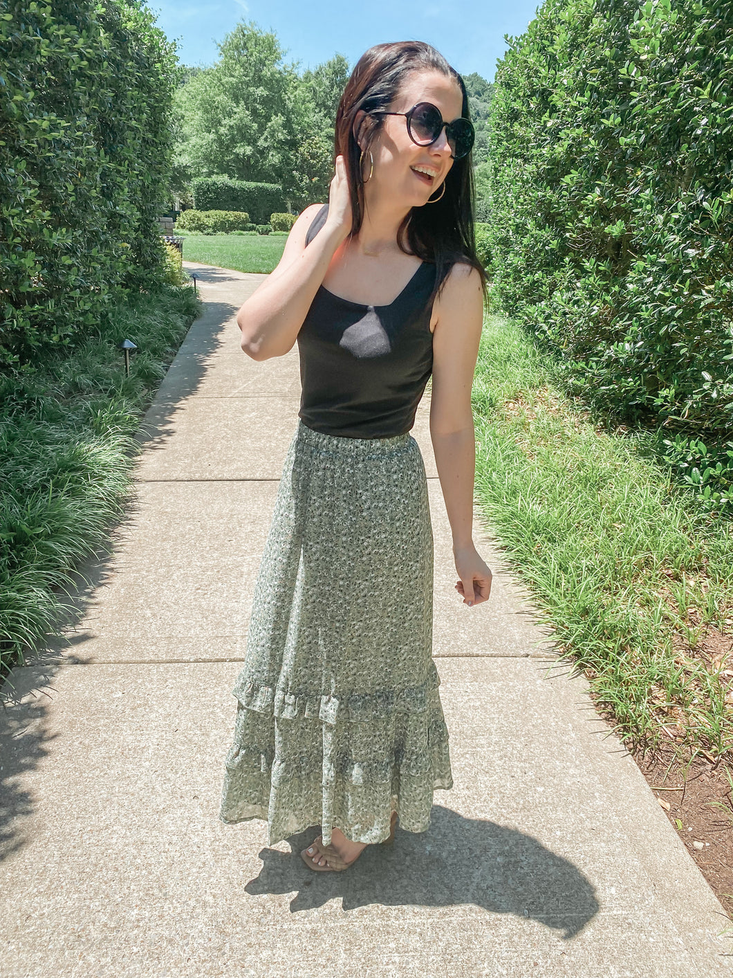 The Savvy Floral Maxi Skirt