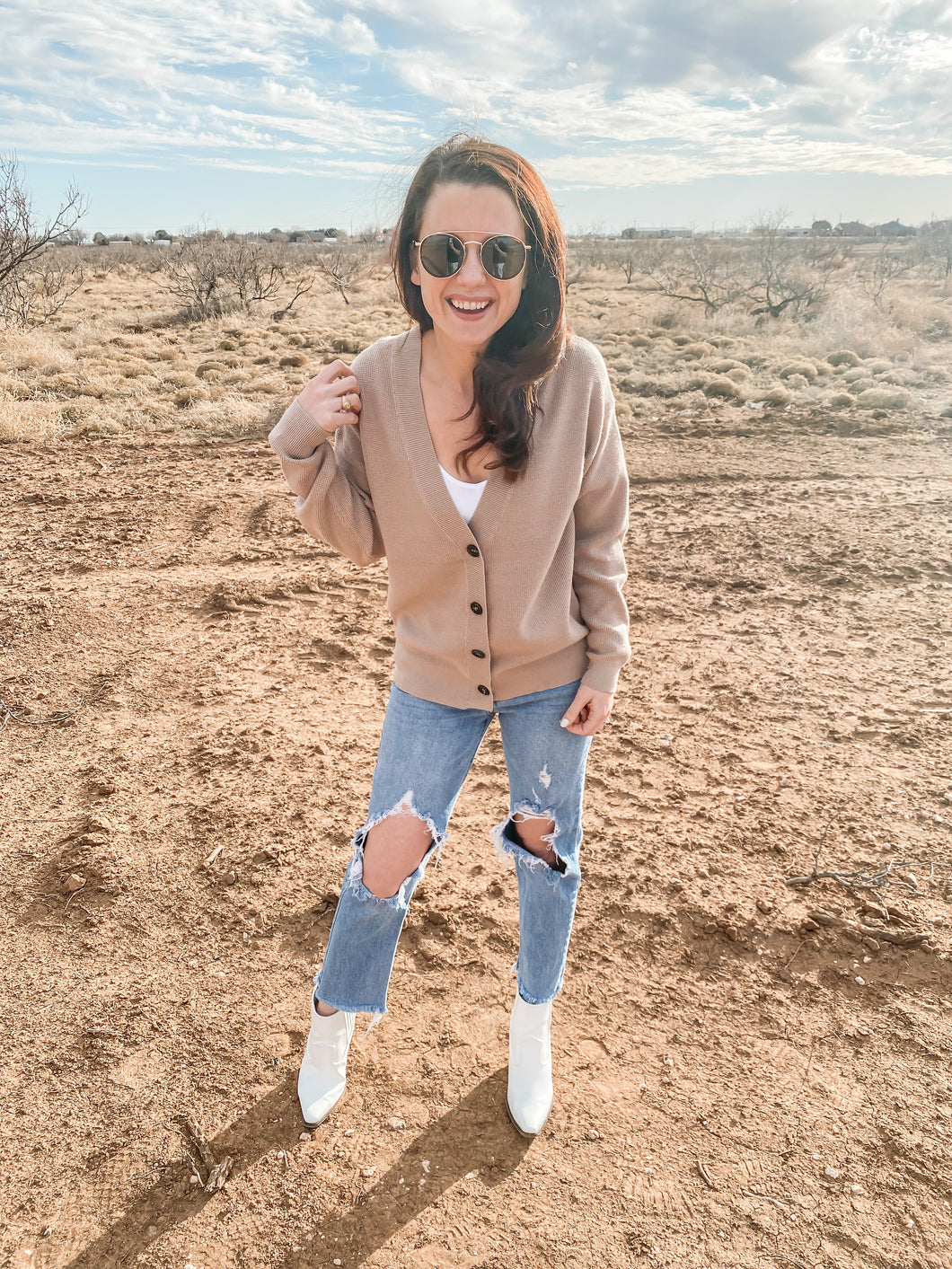 Teagan Cardigan in Carmel