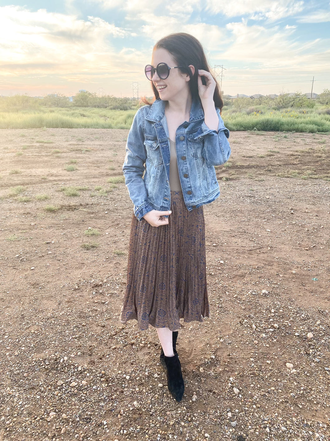 The Reagan Pleated Skirt