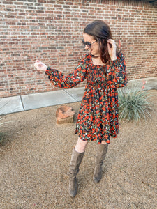 The Amelia Long Sleeve Floral Dress