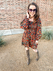 The Amelia Long Sleeve Floral Dress