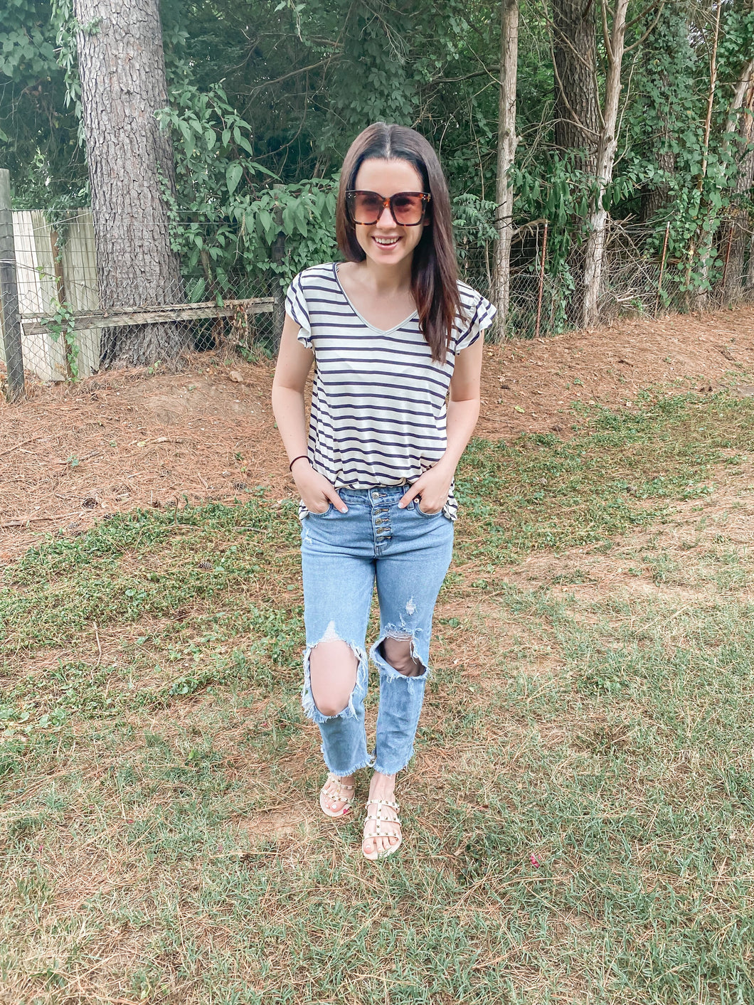 Hot Shot Striped Top