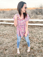 Load image into Gallery viewer, Hopelessly Devoted Floral Blouse
