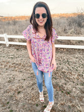 Load image into Gallery viewer, Hopelessly Devoted Floral Blouse
