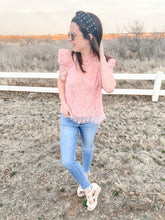 Load image into Gallery viewer, The Lacey Top in Pink
