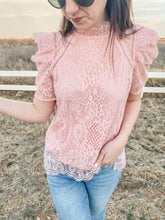 Load image into Gallery viewer, The Lacey Top in Pink
