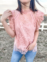 Load image into Gallery viewer, The Lacey Top in Pink
