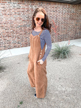 Load image into Gallery viewer, The Claire Corduroy Jumpsuit In Camel
