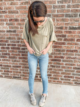 Load image into Gallery viewer, Hannah Tee in Faded Olive
