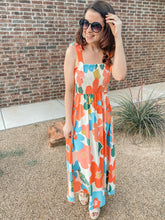 Load image into Gallery viewer, Forget Me Not Floral Maxi Dress
