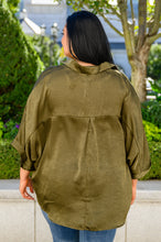 Load image into Gallery viewer, In Your Thoughts Oversized Dolman Sleeve Top In Olive
