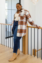 Load image into Gallery viewer, Cowboy Cutie Plaid Button Down Shacket In Brown
