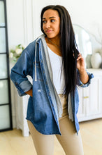 Load image into Gallery viewer, Jordan Hooded Denim Shacket
