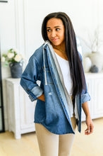 Load image into Gallery viewer, Jordan Hooded Denim Shacket
